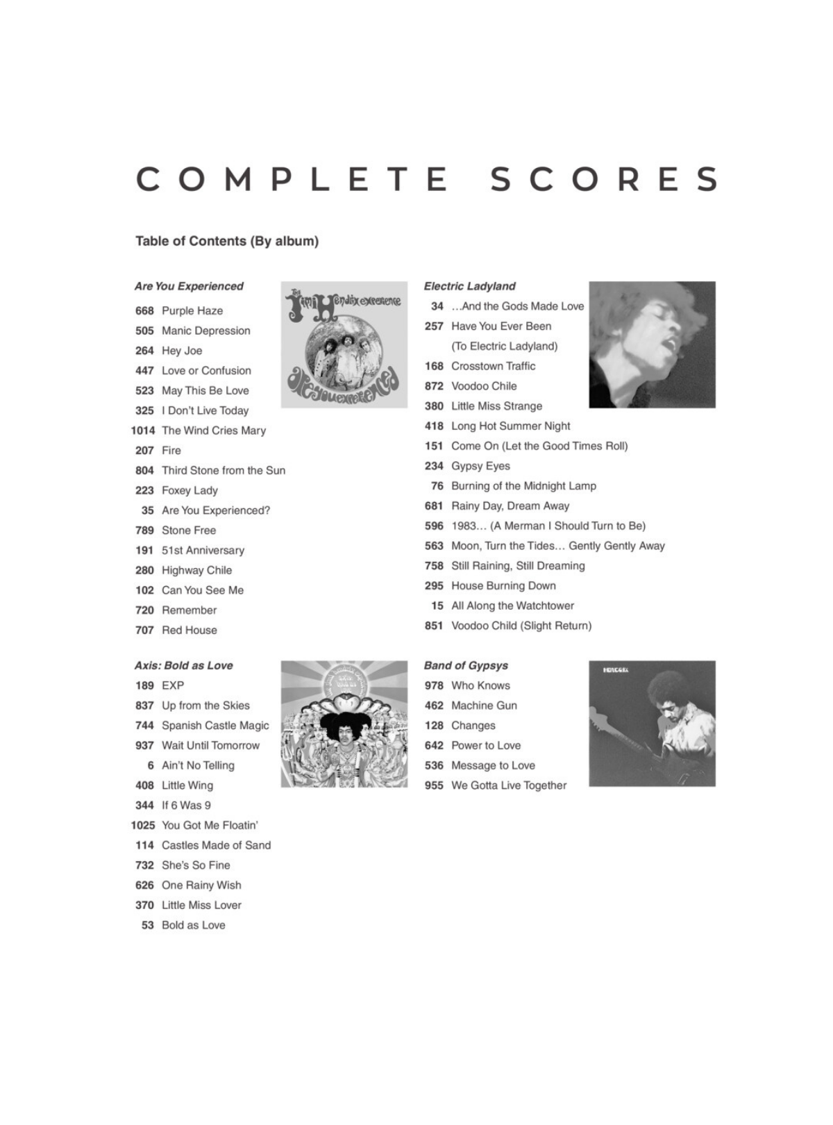 Jimi Hendrix: The Complete Scores