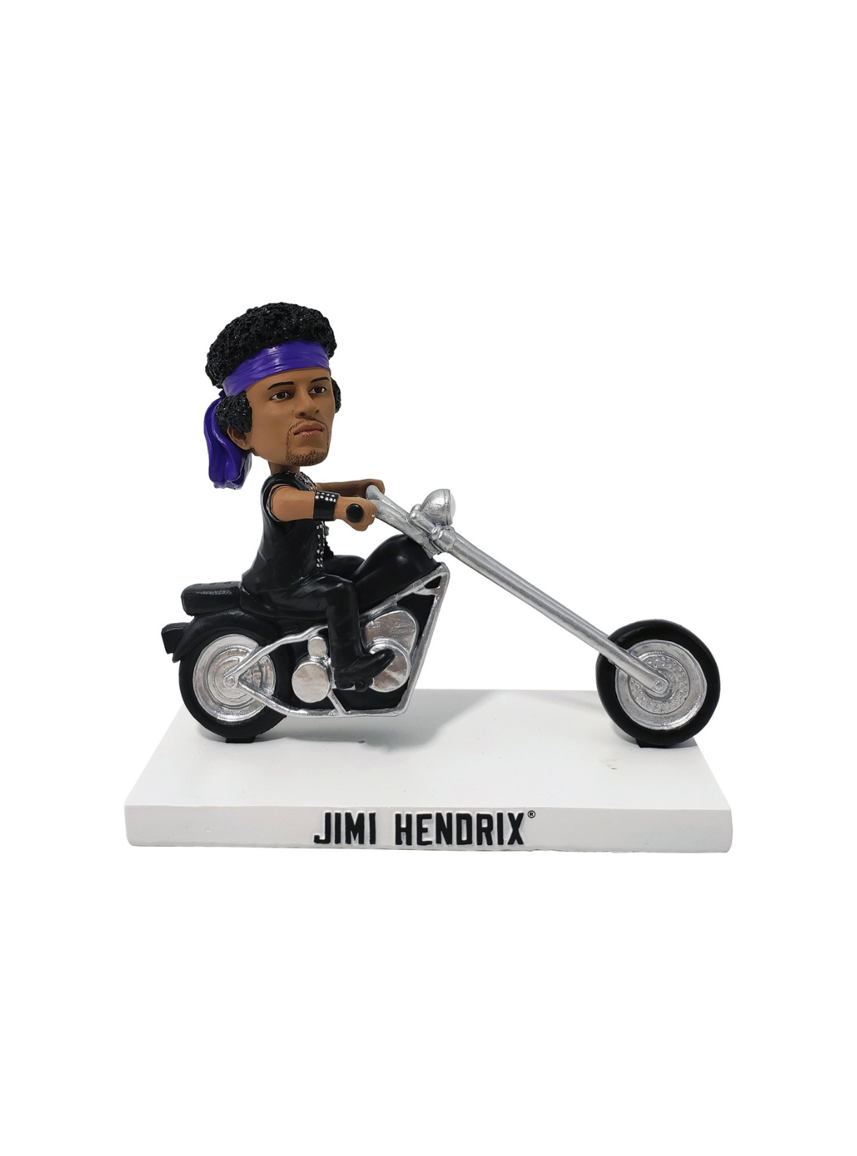 Jimi Hendrix on Motorcycle Bobblehead