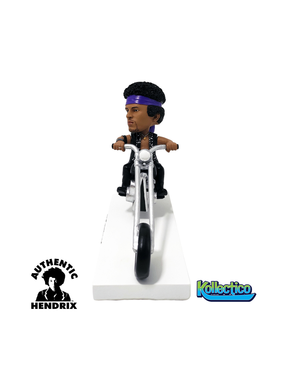 Jimi Hendrix on Motorcycle Bobblehead