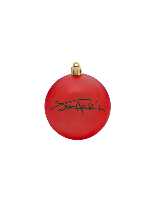 Jimi Hendrix Signature Red Ornament