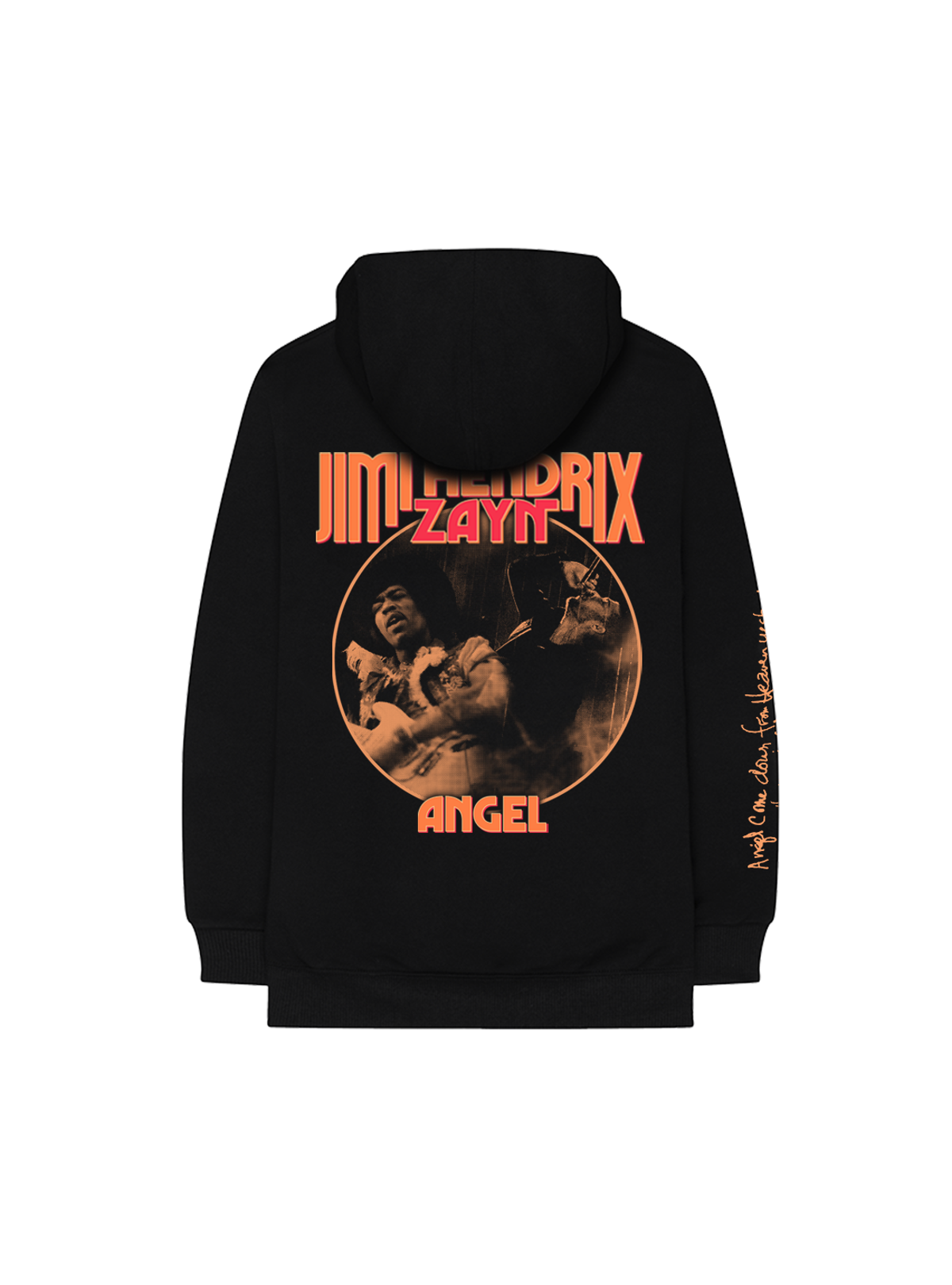 JIMI HENDRIX X ZAYN ANGEL BLACK HOODIE