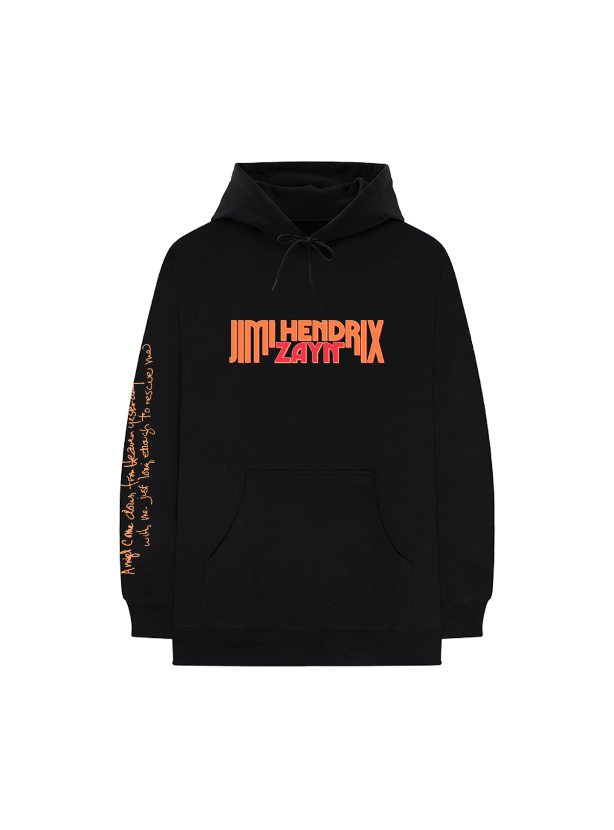 JIMI HENDRIX X ZAYN ANGEL BLACK HOODIE