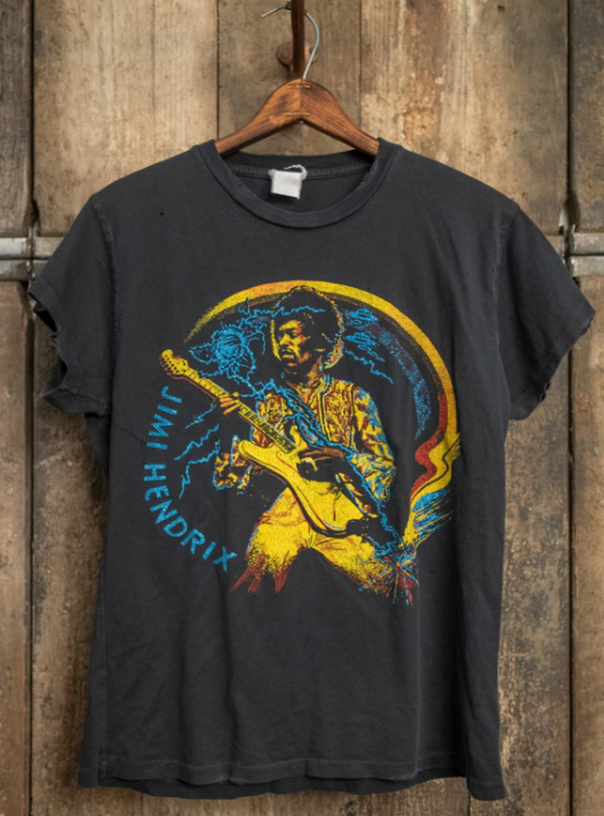Jimi Hendrix x MadeWorn All Along Black T-Shirt