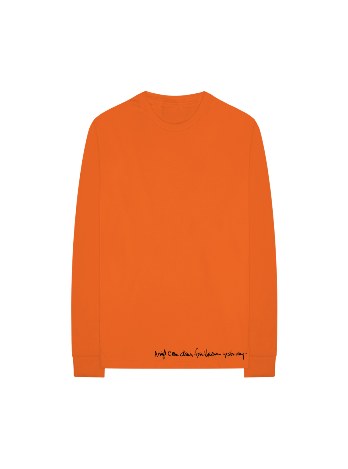 JIMI HENDRIX X ZAYN ANGEL ORANGE LONG-SLEEVE TEE